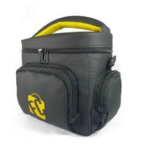 Bolsa Térmica Fitness Luxo Marmita Preto Lancheira Dieta