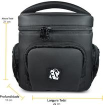 Bolsa Térmica Fitness Master Marmita Preto Preto Lancheira