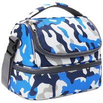 Bolsa Térmica FlowFly Kids Doble Piso Azul Camuflaje