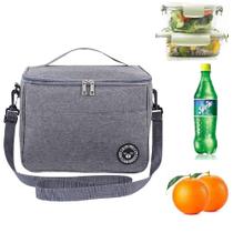 Bolsa Termica Frasqueira Impermeavel Marmiteira Fitness Academia Lanche Passeio Bolsinha Alca
