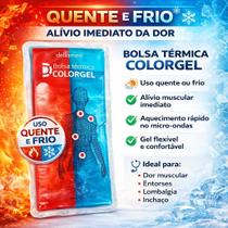 Bolsa térmica gel quente e frio flexível reutilizável para dores musculares cólica lesões inchaços