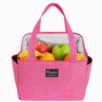 Bolsa Termica Grande Academia Parque Piquinique Marmita Frutas Alca 2 Bolsos Multiuso Luxo Rosa Bolsa Termica Grande Academia Parque Piquinique Marmita Frutas Alca 2 Bolsos Multiuso Luxo Rosa