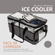 Bolsa Térmica Ice Cooler 48 Litros com 2 Divisórias MOR até 64 Latinhas Bolsa Térmica Ice Cooler 48 Litros com 2 Divisórias MOR até 64 Latinhas