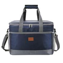 Bolsa Térmica Impermeável Quadrada C/ Alça Cooler Freezer Espaçosa Multiuso Praia Viagem Azul Wct Fitness