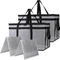 Bolsa Térmica Isotérmica para Entrega de Alimentos Bodaon Paquete de 2 Enfriadores XXX-Grande
