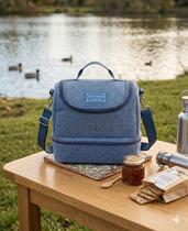 Bolsa Térmica Lancheira Bag Fitness Porta Marmita Divisórias