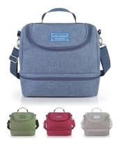 Bolsa Térmica Lancheira Bag Fitness Porta Marmita Divisórias Bolsa Térmica Lancheira Bag Fitness Porta Marmita Divisórias