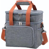 Bolsa Termica Lancheira Bag Portatil Multiuso 2 Andares 13L
