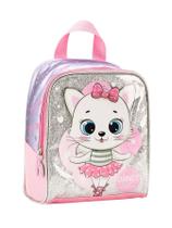 Bolsa Térmica Lancheira Cat Ballet Rosa Glitter Cal2400300