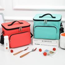 Bolsa Térmica Lancheira Marmita e Alimentos Cor VERMELHA