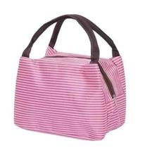 Bolsa Térmica Lancheira, Marmita Listrada Feminina Fitness Bolsa Térmica Lancheira, Marmita Listrada Feminina Fitness