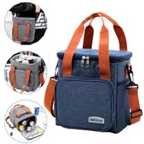 Bolsa Térmica Lancheira Marmita Pequena Fitnnes Pequena Alça