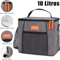 Bolsa Térmica Lancheira Necessaire Bag Marmita Fitness Academia Alça Ombro Conservar Refeição Lanche