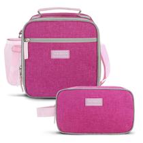 Bolsa Térmica Lancheira Necessaire e Necessaire Estojo Infantil Juvenil Escola Passeio Creche Menino Menina Alça Ombro