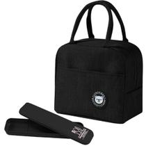 Bolsa Térmica Lancheira Necessaire Lanches Bebidas + Porta Talheres Portátil + Marmita 950ml 2 compa Bolsa Térmica Lancheira Necessaire Lanches Bebidas + Porta Talheres Portátil + Marmita 950ml 2 compa