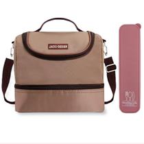 Bolsa Térmica Lancheira Necessaire Marmita e Porta Talher Lanches Bebidas 2 Compartimentos Bolsa Térmica Lancheira Necessaire Marmita e Porta Talher Lanches Bebidas 2 Compartimentos