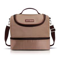 Bolsa Térmica Lancheira Necessaire Marmita Lanches Bebidas 2 Compartimentos Bolsa Térmica Lancheira Necessaire Marmita Lanches Bebidas 2 Compartimentos