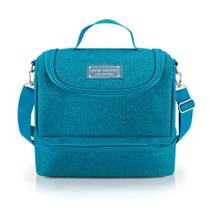 Bolsa Térmica Lancheira Necessaire Marmita Lanches Bebidas 2 Compartimentos Bolsa Térmica Lancheira Necessaire Marmita Lanches Bebidas 2 Compartimentos