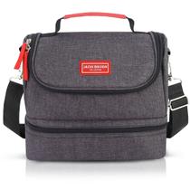 Bolsa Térmica Lancheira Necessaire Marmita Lanches Infantil Juvenil Menino Menina Crianças 2 andares Bolsa Térmica Lancheira Necessaire Marmita Lanches Infantil Juvenil Menino Menina Crianças 2 andares