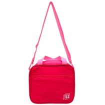 Bolsa Térmica Lancheira Porta Marmita Com Alça Ajustável Rosa Multiuso Frasqueira Academia Trabalho Escola Yes