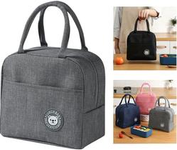 Bolsa Térmica Lancheira Trabalho Escolar Bolsa Fitness Cores Cor Cinza