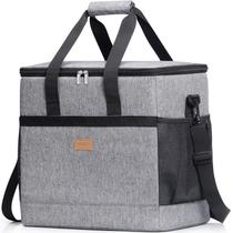 Bolsa Térmica Lifewit 40L / 60 Latas Aislada y Plegable, Gris Bolsa Térmica Lifewit 40L / 60 Latas Aislada y Plegable, Gris
