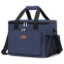 Bolsa térmica Lifewit dobrável isolada 24 litros (40 latas) azul escuro Bolsa térmica Lifewit dobrável isolada 24 litros (40 latas) azul escuro