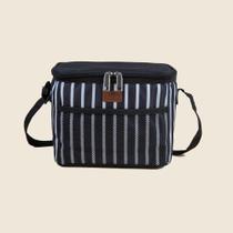 Bolsa Térmica Listrada Preto 5L - ACASA Bolsa Térmica Listrada Preto 5L - ACASA