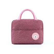Bolsa Térmica Lunch Bag para Marmita em Poliéster com Isolamento Térmico Rosa Draik