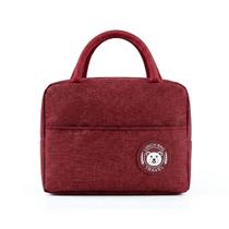 Bolsa Térmica Lunch Bag Portátil para Marmita - Vermelho