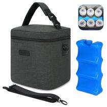Bolsa Térmica Mancro para 6 Biberones de 2600 ml Gris Oscuro