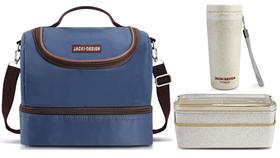 Bolsa Térmica + Marmita + Copo Lancheira Fitness Viagem Kit