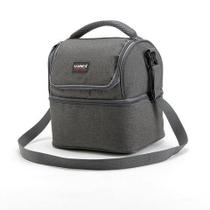 Bolsa Térmica Marmita Fitness Academia Lancheira Funcional com 2 Compartimentos