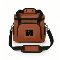 Bolsa Térmica Marmita Fitness Fit Lancheira Black Luxo Couro Bolsa Térmica Marmita Fitness Fit Lancheira Black Luxo Couro