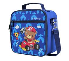 Bolsa Térmica + Marmita + Garrafinha Infantil Menino Escolar