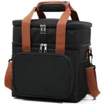 Bolsa Térmica Marmita Grande 2 Andares com Alça de Ombro Lancheira para Trabalho Academia e Viagens