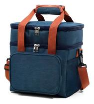 Bolsa Térmica Marmita Lancheira Azul 12 Litros Fitness Trab Bolsa Térmica Marmita Lancheira Azul 12 Litros Fitness Trab