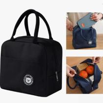 Bolsa Térmica Marmiteira 4L com Manta Térmica Dupla cor preto, Alça Confortável e Bolso Frontal