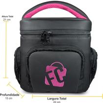 Bolsa Térmica Master Marmita Preto Pink Lancheira Diet Bolsa Térmica Master Marmita Preto Pink Lancheira Diet