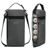 Bolsa térmica MIER Golf Portable de 9 latas isolada cinza