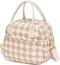 Bolsa Térmica para Almuerzo CAMTOP 9.4L para Mujer Marrón-Blanco