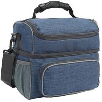Bolsa Térmica para Almuerzo FlowFly Doble Capa Aislada para Adultos Azul Marino