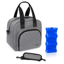 Bolsa Térmica para Leche Materna Luxja para 6 Biberones de 150-270 mL Gris