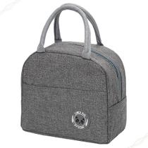 Bolsa Térmica para Marmita Lunch Bag Cinza - Brivilas Bolsa Térmica para Marmita Lunch Bag Cinza - Brivilas