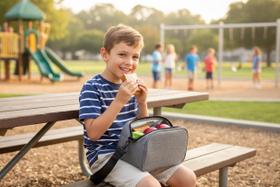 Bolsa Termica Porta Marmita Lancheira Pequena 3 Litros Necessaire Fitness Viagem Academia Alça Ombro Impermeavel Antivazamento Cinza 15x15x23cm