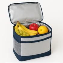 Bolsa termica portatil 17l academia marmita com alça para transporte frasqueira impermeavel cooler dobrável camping prai