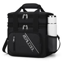 Bolsa Térmica RealCool Dupla Camada Isolada à Prova de Vazamentos Preta Bolsa Térmica RealCool Dupla Camada Isolada à Prova de Vazamentos Preta