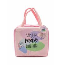 Bolsa Térmica Rosa Alça "Minha Mãe é Uma Rainha" InterPonte Bolsa Térmica Rosa Alça "Minha Mãe é Uma Rainha" InterPonte
