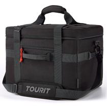 Bolsa térmica TOURIT 40L isolada de 60 latas para piquenique na praia preta Bolsa térmica TOURIT 40L isolada de 60 latas para piquenique na praia preta