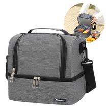 Bolsa Térmica Trabalho Dia Dia Escola Faculdade Casual Marmita Alça Lateral Removível Ajustável Lancheira Temperatura